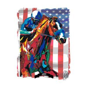 Justify Triple Crown Preakness Stakes Horse Racing Poster Print Wall Art 11x17